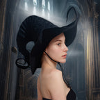 Witch Hat with Windproof Rope Halloween Costume Accessory