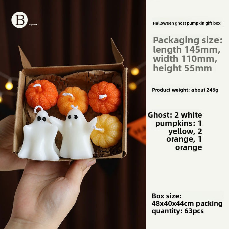Halloween Ghost Candle Set Scented Soy Wax Home Decor