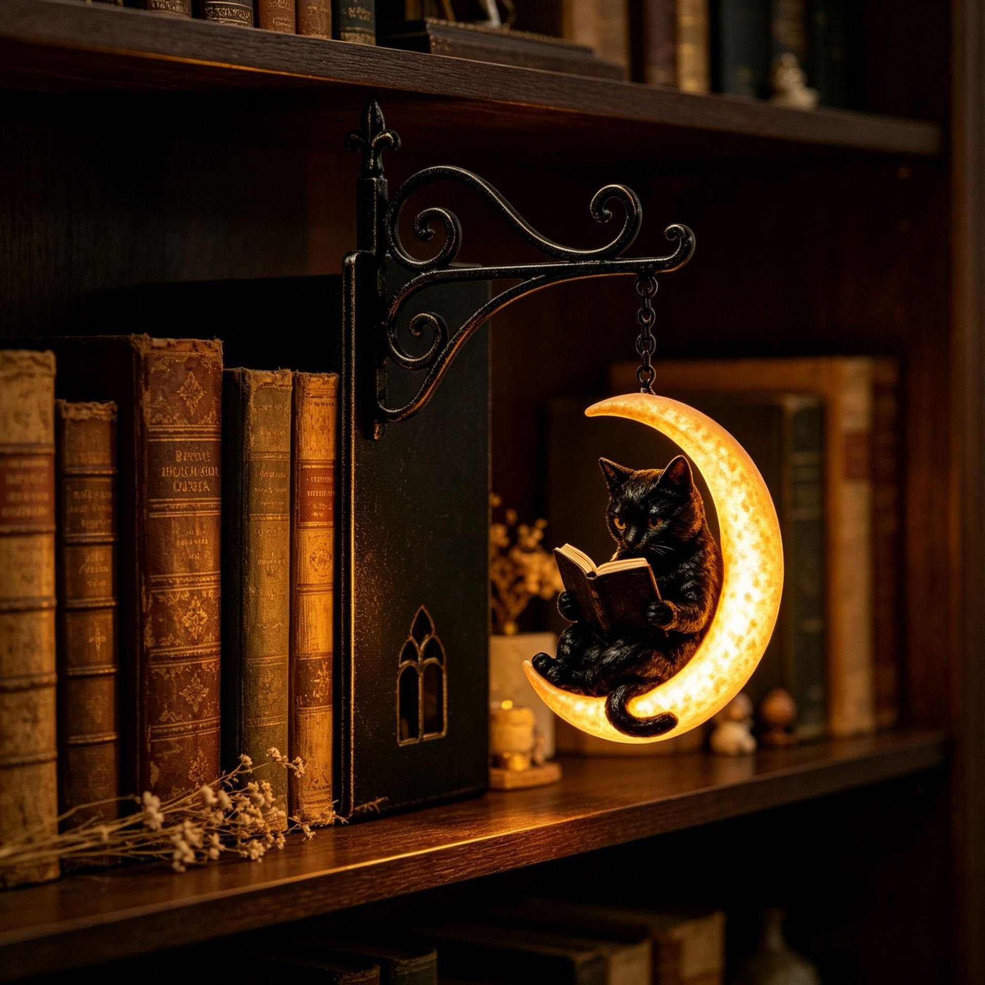 Vintage Decorative Bookshelf Lantern Lighting