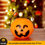 Halloween Retro Small Oil Lamp Pumpkin Lantern Ghost Lamp Luminous Night Light