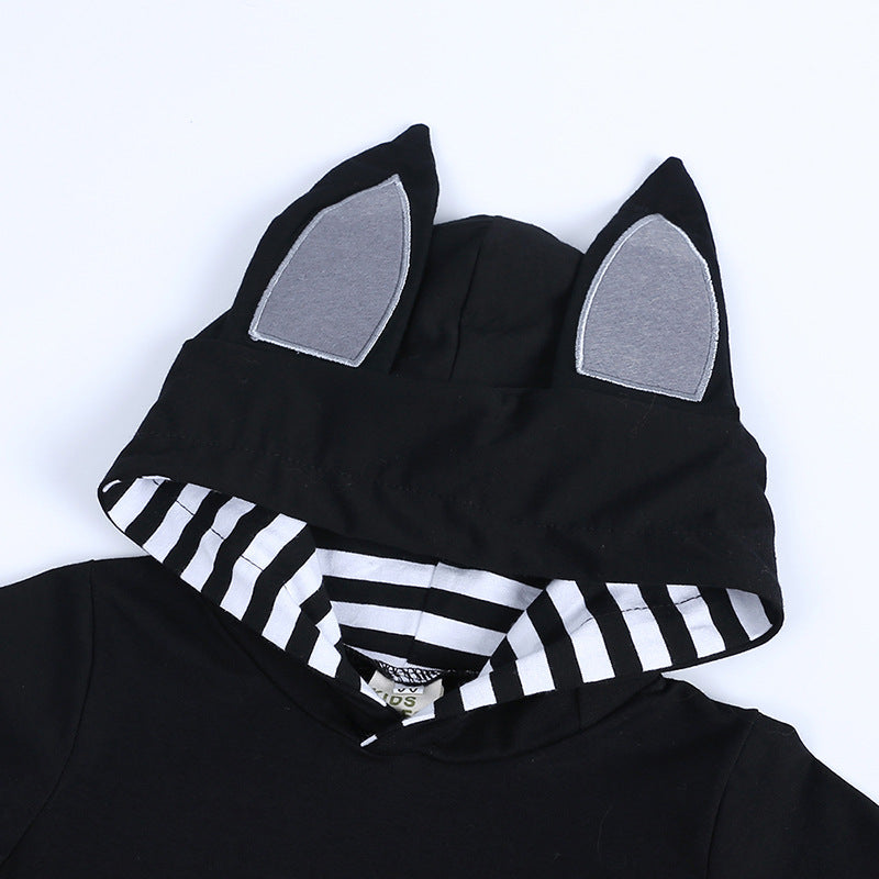 Infant Halloween Bat Romper Long Sleeve Baby Jumpsuit