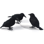 Simulated Black Crow Feather Halloween Decoration