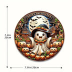 Halloween Stand Wooden Craft House Number Hanging Decoration