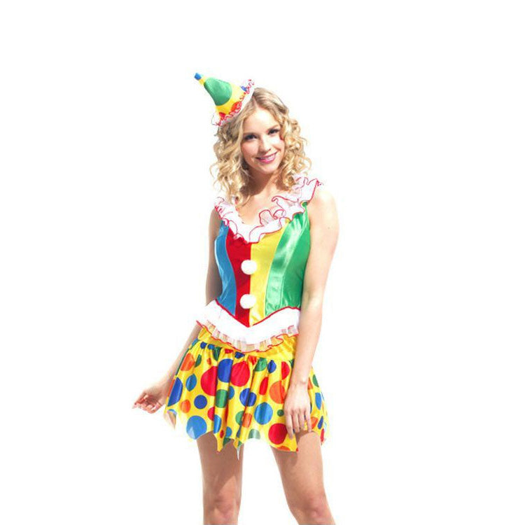 Halloween Clown Costume for Cosplay and Stage Performance