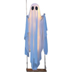 Large Glowing Halloween Skeleton Ghost Hanging Decoration