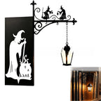Decorative Iron Lantern Light for Shelf Desk Garden