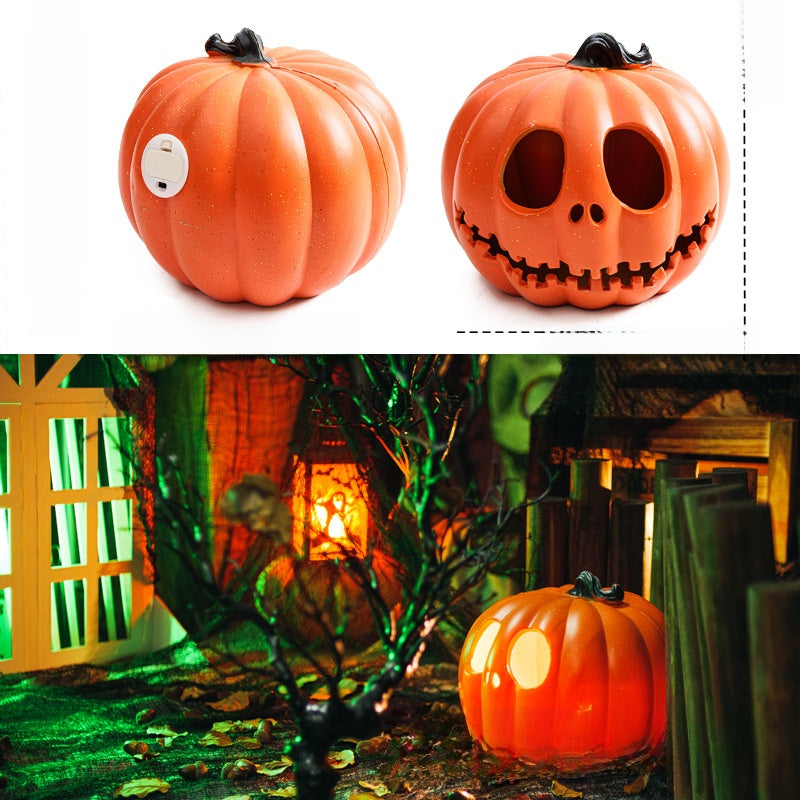 LED Halloween Pumpkin Lantern with Multiple Designs