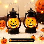 Halloween Retro Small Oil Lamp Pumpkin Lantern Ghost Lamp Luminous Night Light