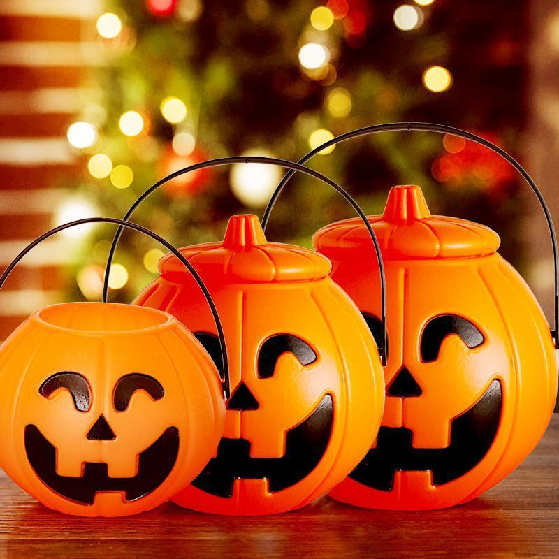 Halloween Retro Small Oil Lamp Pumpkin Lantern Ghost Lamp Luminous Night Light