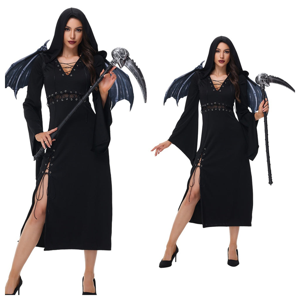 Gothic Halloween Costume Long Dress