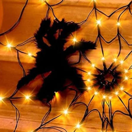 Halloween Spider Web Light with Remote Control