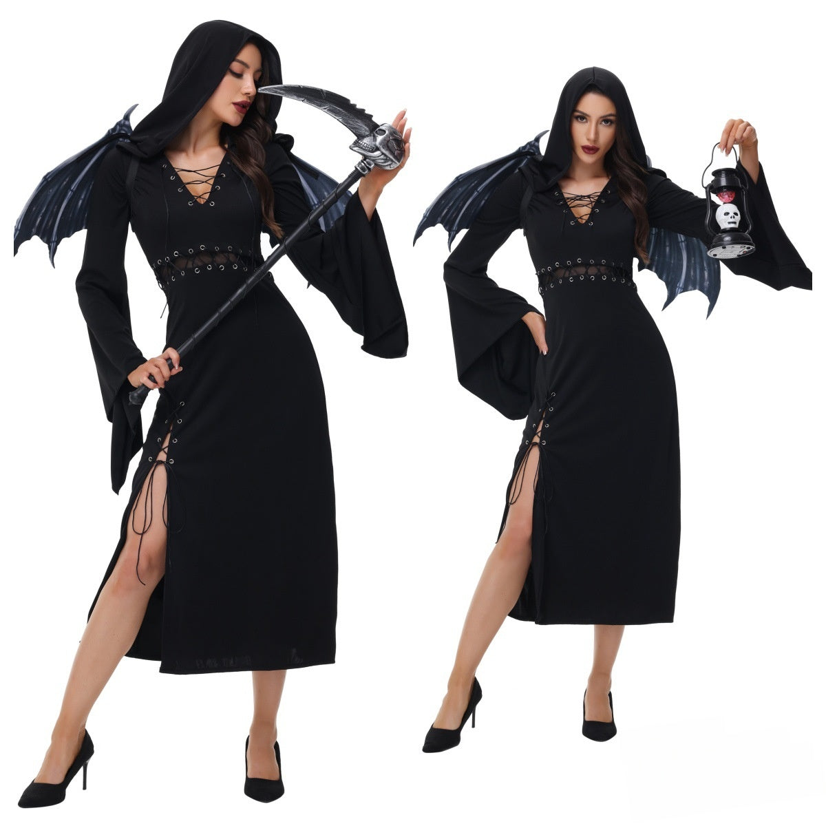 Gothic Halloween Costume Long Dress