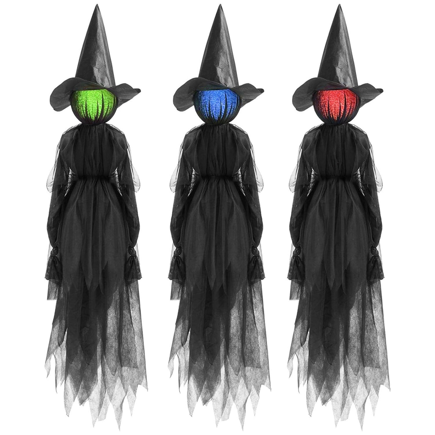 Glowing Voice-Activated Witch Halloween Decorations