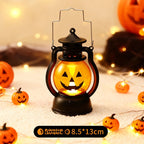 Halloween Retro Small Oil Lamp Pumpkin Lantern Ghost Lamp Luminous Night Light