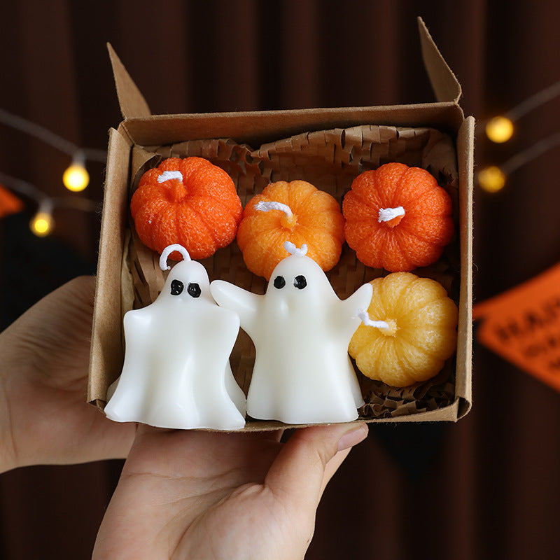 Halloween Ghost Candle Set Scented Soy Wax Home Decor
