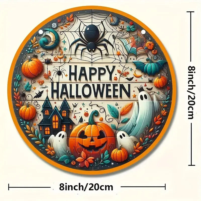 Halloween Stand Wooden Craft House Number Hanging Decoration