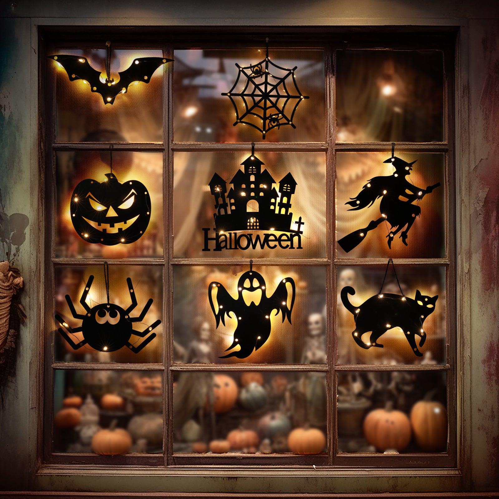 Halloween Glow Party Hanging Decorations