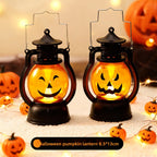 Halloween Retro Small Oil Lamp Pumpkin Lantern Ghost Lamp Luminous Night Light