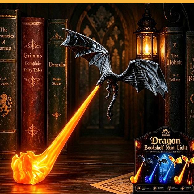 Dragon Bookshelf Nook Light