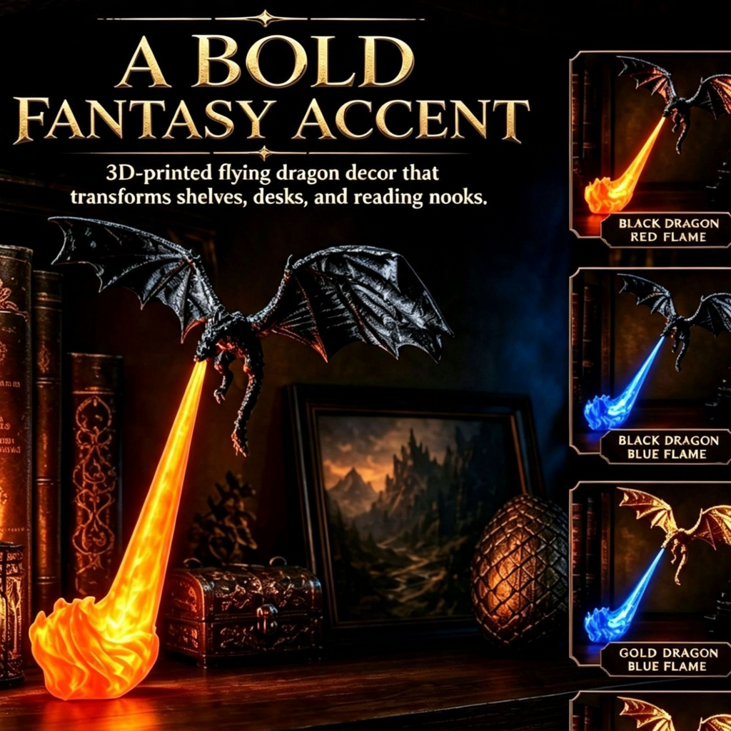 Dragon Bookshelf Nook Light