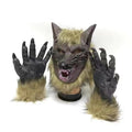Halloween wolf suit mask wolf head gloves
