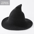 Knitted Witch Hat Foldable Pointed Halloween Costume Accessory