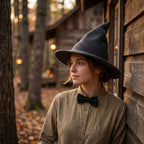 Knitted Witch Hat Foldable Pointed Halloween Costume Accessory