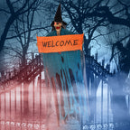 Halloween hanging ghost door hanging