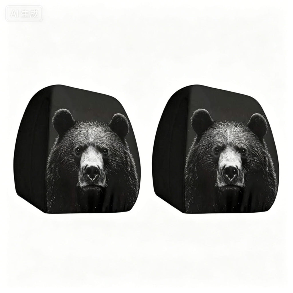 Elastic Car Print Headrest Covers