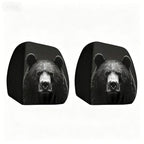Elastic Car Print Headrest Covers