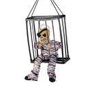 Halloween hanging Ghost toy prisoner cage ghost