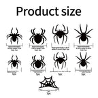 Halloween 3D Spider Bat LED Flashing Wall Stickers Decoration