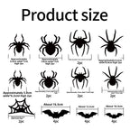 Halloween 3D Spider Bat LED Flashing Wall Stickers Decoration