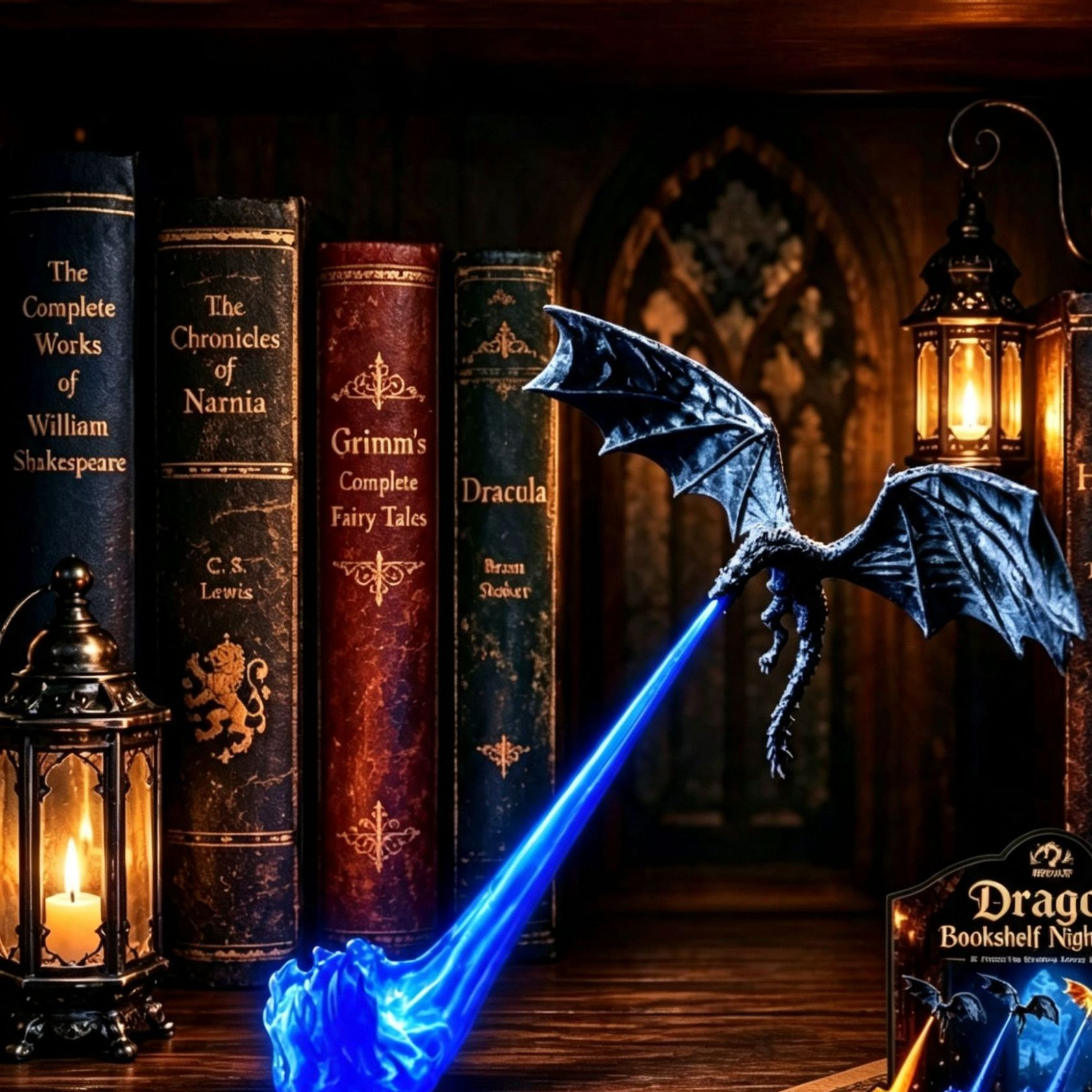 Dragon Bookshelf Nook Light