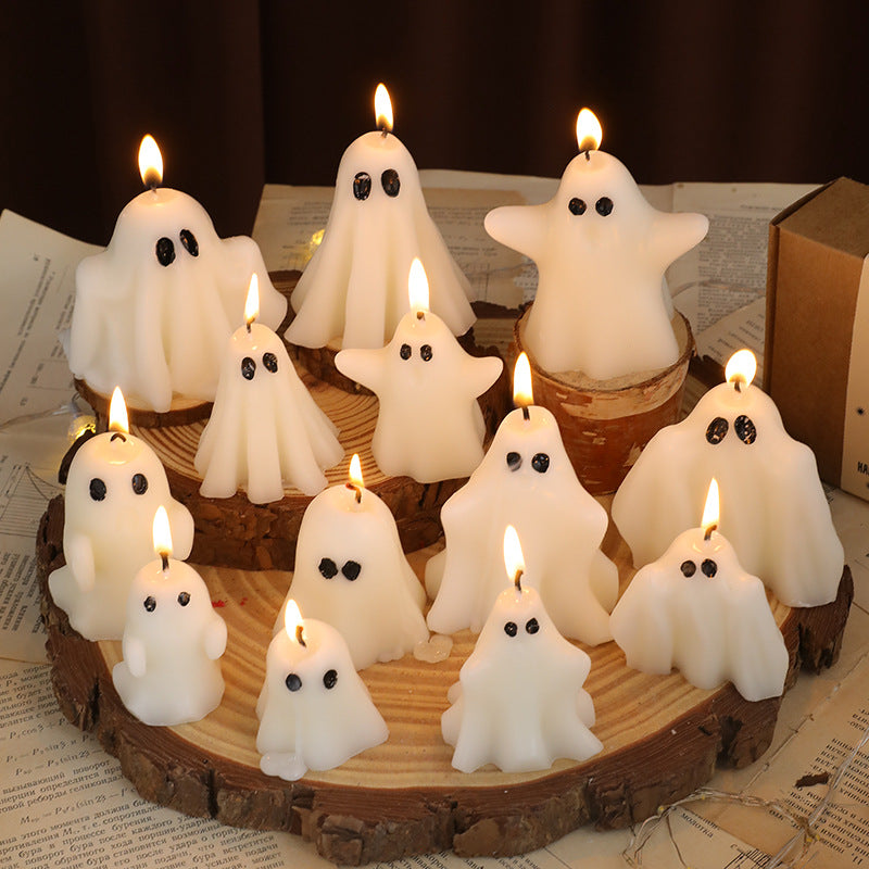 Halloween Ghost Candle Set Scented Soy Wax Home Decor
