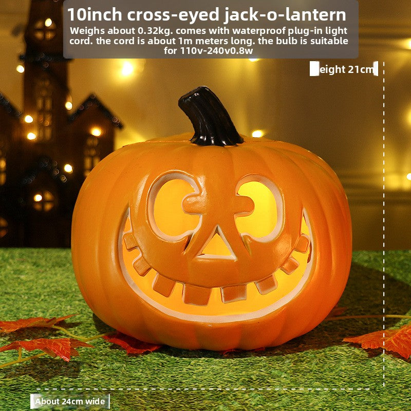 LED Halloween Pumpkin Lantern with Multiple Designs