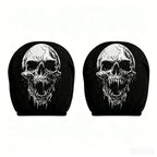 Elastic Car Print Headrest Covers