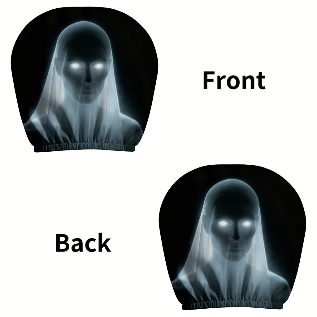 Elastic Car Print Headrest Covers