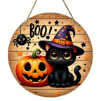Halloween Stand Wooden Craft House Number Hanging Decoration