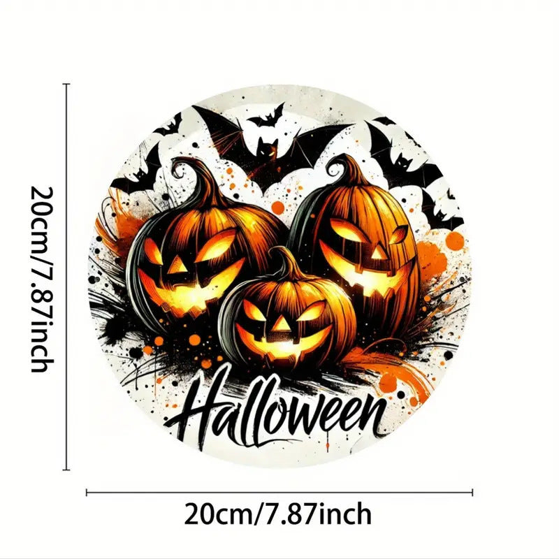 Halloween Stand Wooden Craft House Number Hanging Decoration