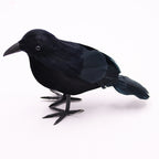 Simulated Black Crow Feather Halloween Decoration