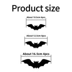 Halloween 3D Spider Bat LED Flashing Wall Stickers Decoration