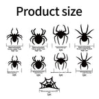 Halloween 3D Spider Bat LED Flashing Wall Stickers Decoration