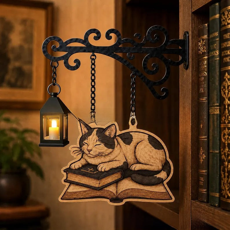 Library bookshelf lighting fixture