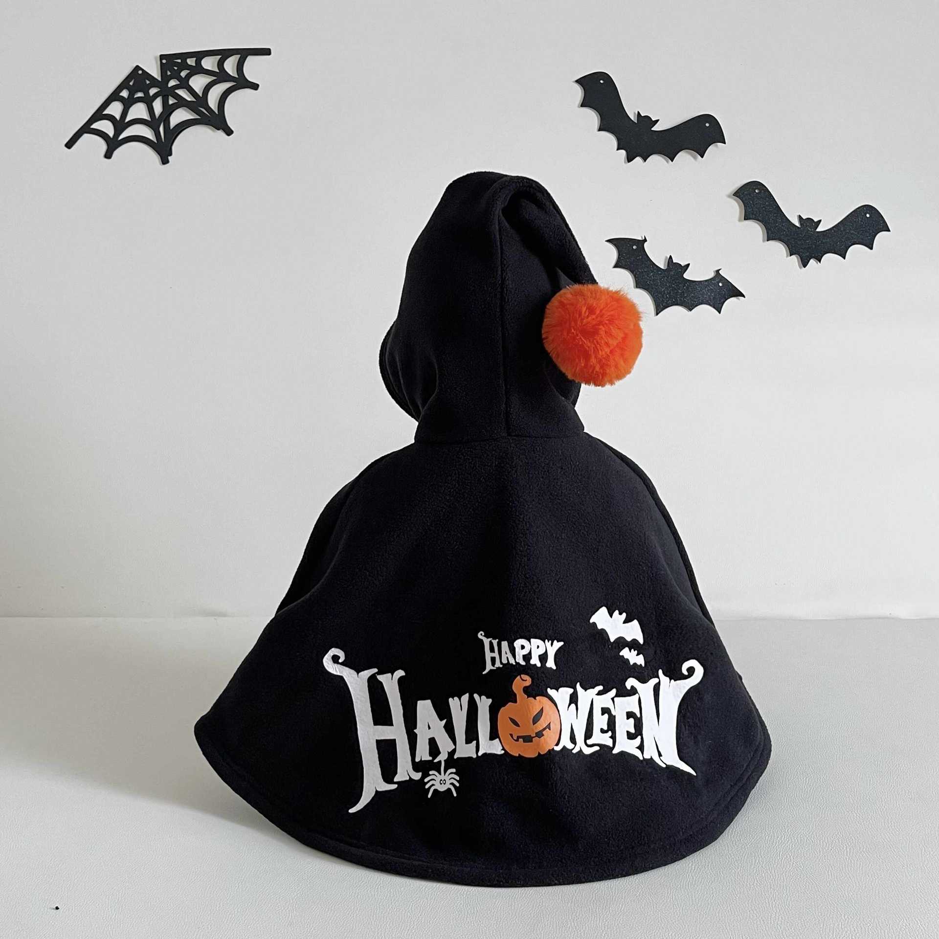 Halloween Kids Cloak Warm Fleece Cape