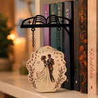 Library bookshelf lighting fixture