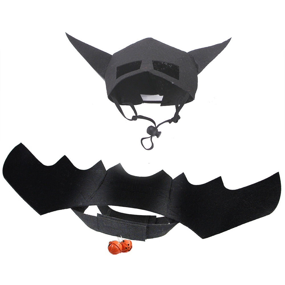 Pet Halloween Costume with Bat Wings