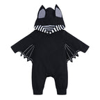Infant Halloween Bat Romper Long Sleeve Baby Jumpsuit