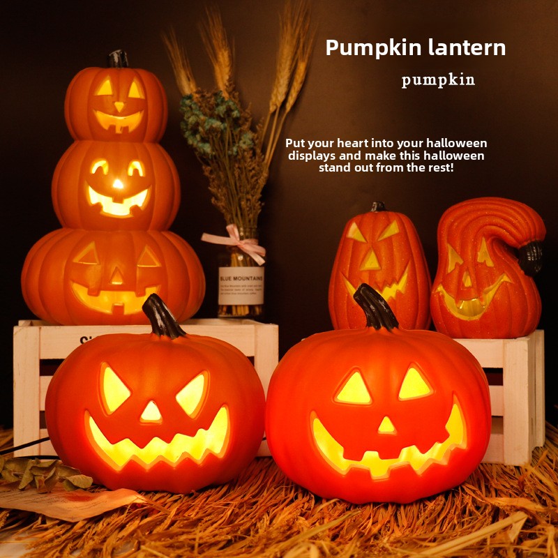 LED Halloween Pumpkin Lantern with Multiple Designs