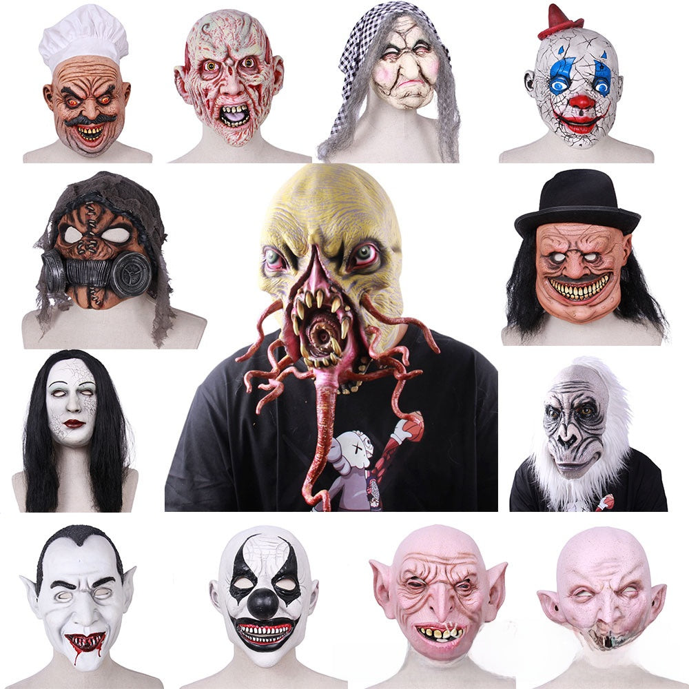 Halloween clown latex mask